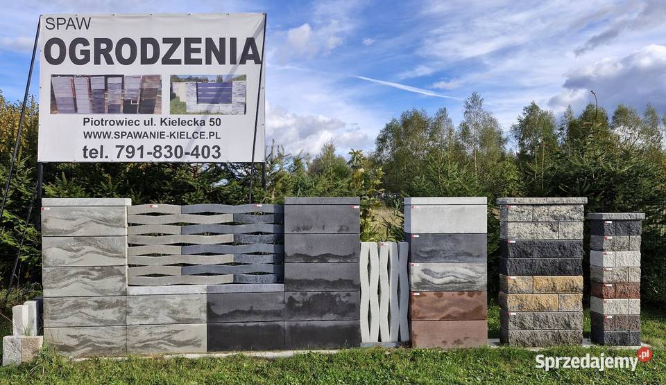 Bloczek ogrodzeniowy Joniec Roma horizon biały Piotrowiec