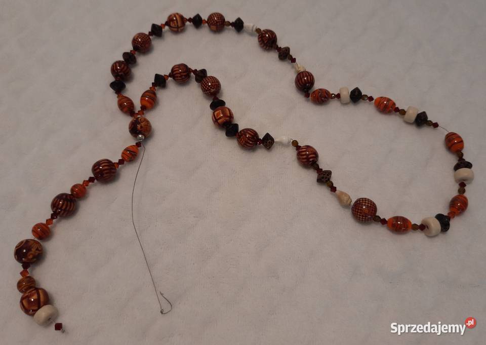 Łańcuszek koraliki muszelki różne mix 13mm 74 śląskie