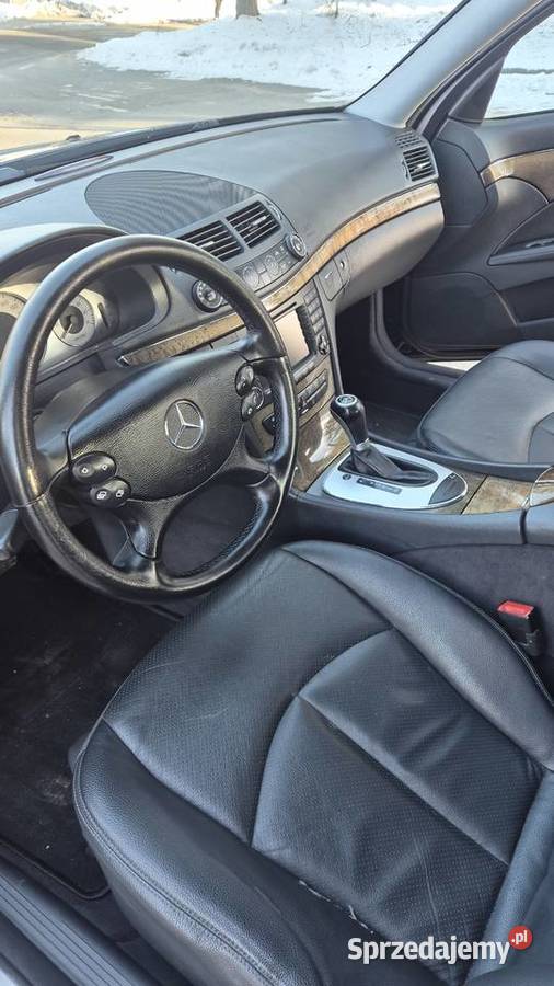 MERCEDES E350 CGI 4MATIC W211 SUPER STAN NISKI czarny Gdów
