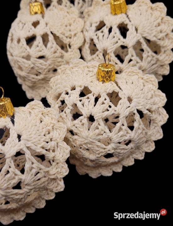Bombki choinkowe serduszka ręcznie wykonane w małopolskie Krzywaczka sprzedam