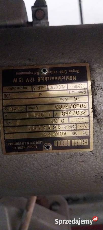OKAZJA GEORCH KOBOLD 220380 V 037 Kw Szczecin sprzedam