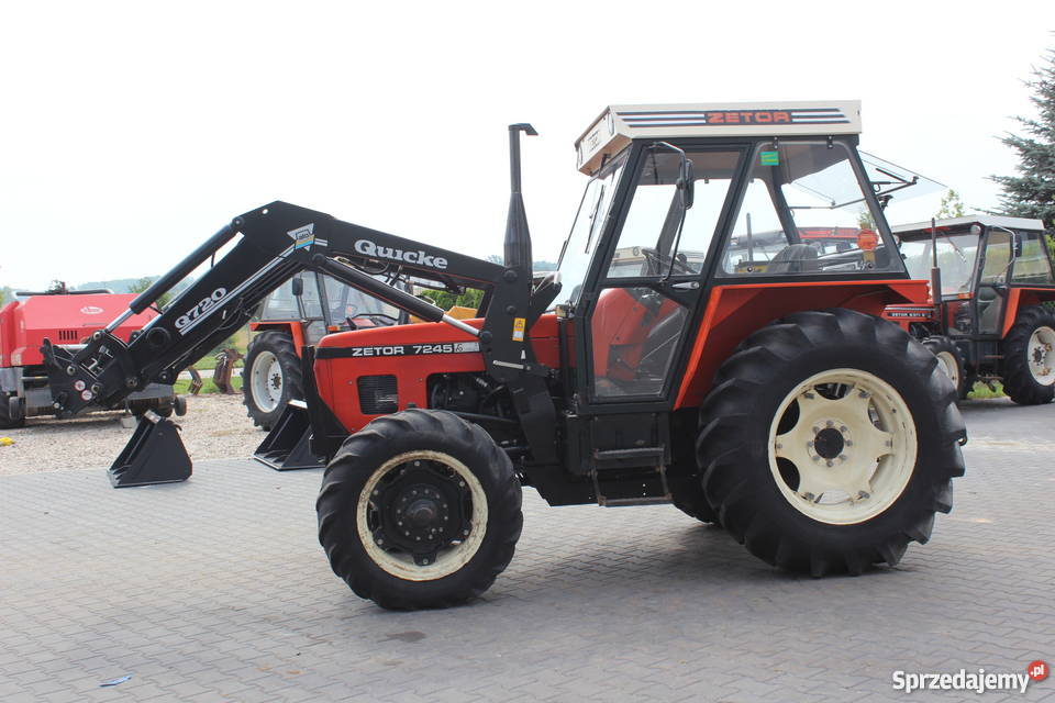Ciągnik rolniczy Zetor 7245 Ładowacz Quicke Q720 Ciągniki Sokoły