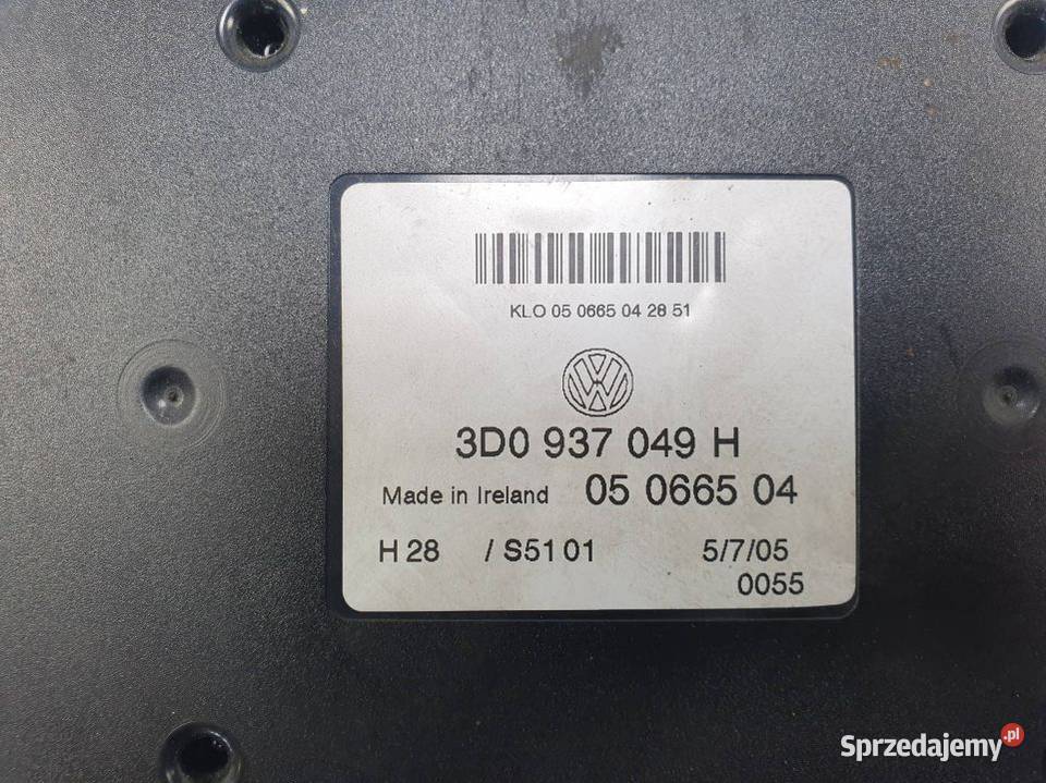 MODUŁ VOLKSWAGEN PHAETON 60 3D0937049H osobowe Pozostałe Lipno