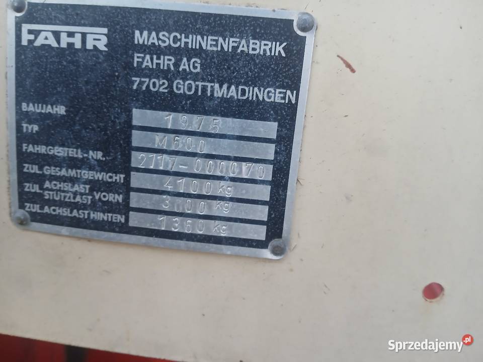 Kombajn fahr M600 z Niemiec świętokrzyskie Nowy Korczyn