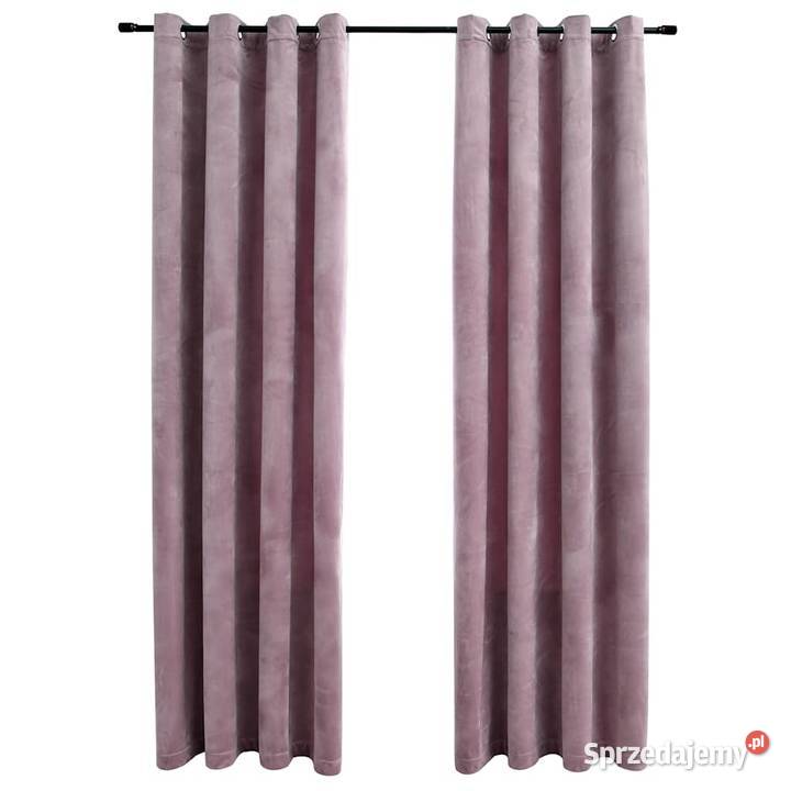 vidaXL Zasłony zaciemniające z kółkami 2