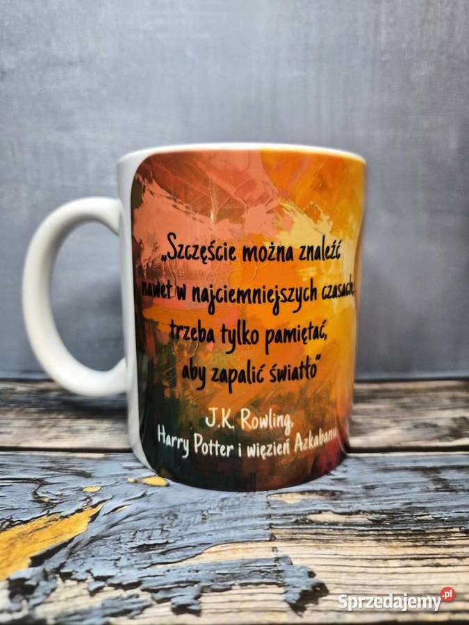Kubek z cytatem z filmu Harry Potter Szczęście
