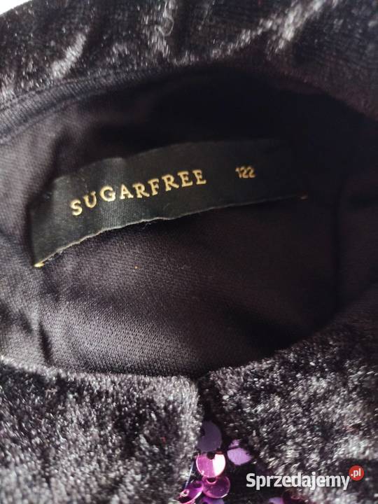 Sukienka dziewczęca czarno fioletowa w cekiny Płock