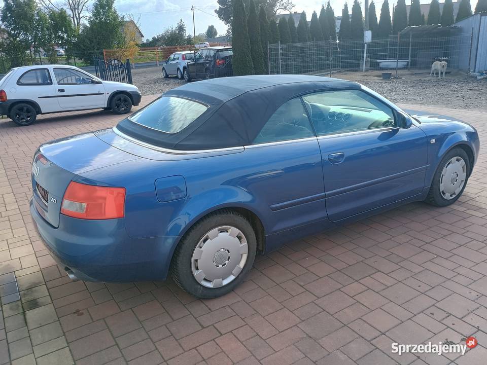 Audi A4 Kabrio 2002r 30i 220 Nawigacja niebieski Witkowo