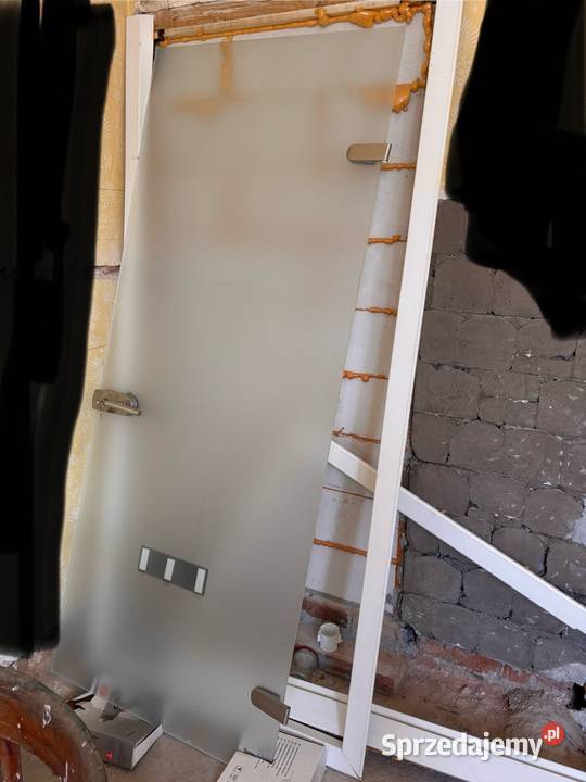 Drzwi szklane z futryną Cieszyn sprzedam