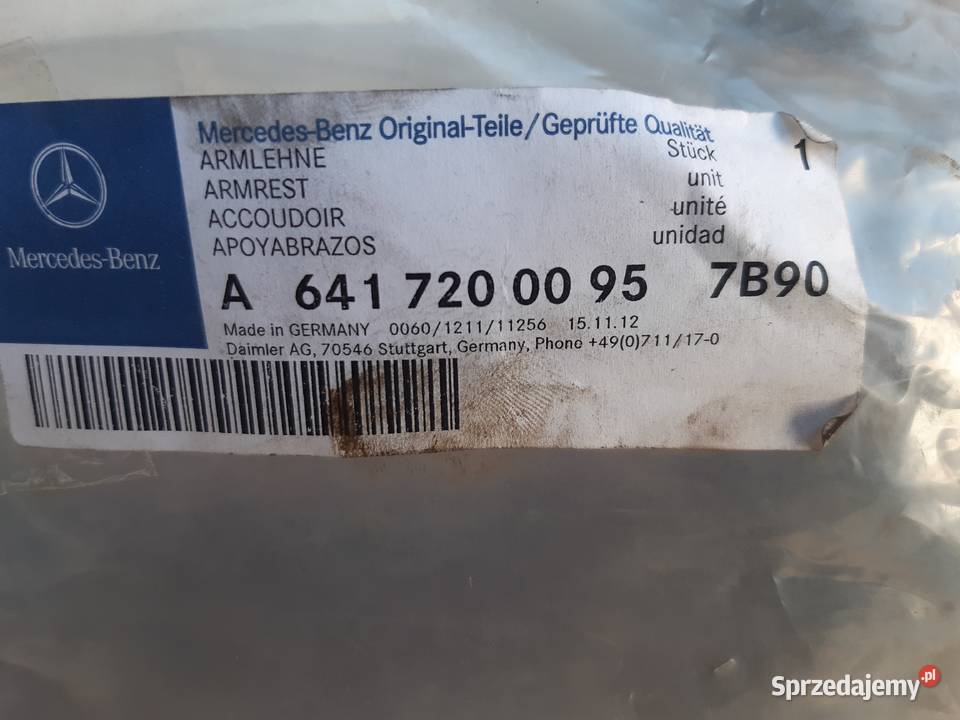Podłokietnik Mercedes 1820 1824 1834 2534 Częstochowa