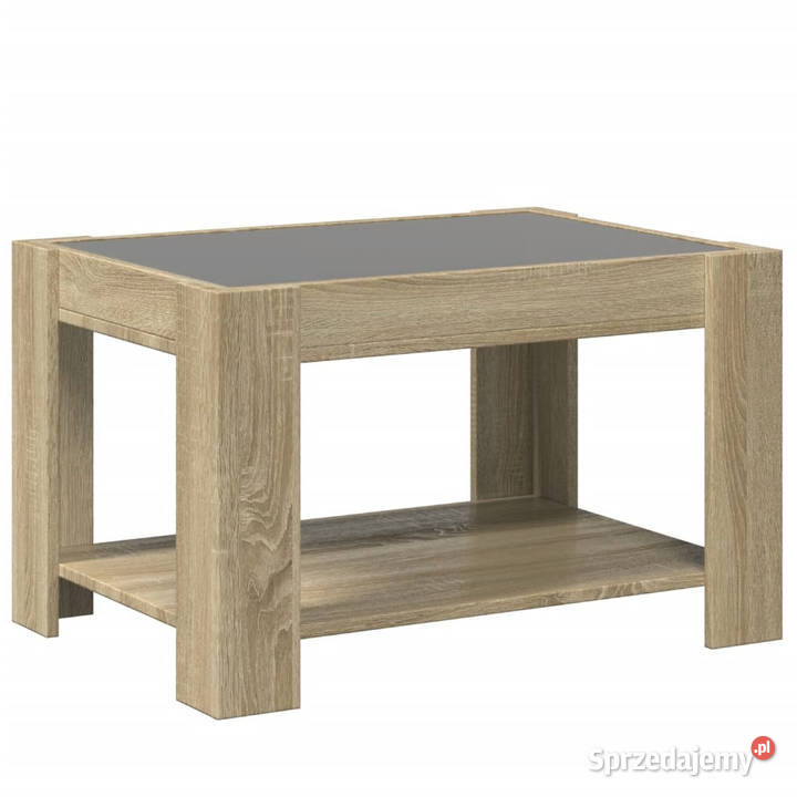 Stolik kawowy z LED dąb sonoma 73x53x45 WM847548 Warszawa