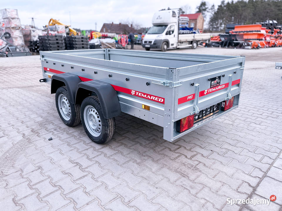 TEMARED PRO 26122 przyczepa lekka DMC 300750 Burtowe i plandeki Przyczepy i naczepy