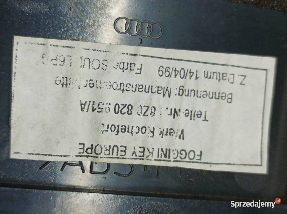 KRATKI NAWIEWU ŚRODKOWA DESKI Audi A2 I 19992005