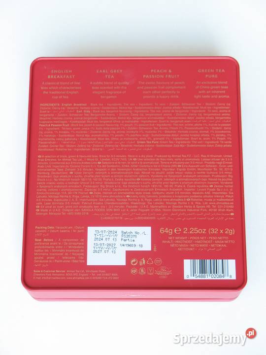 AHMED TEA London 32 64g Kolekcja herbat Kraków
