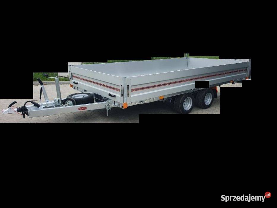 Przyczepa dwuosiowa platforma laweta uchylna Czerwieńsk sprzedam