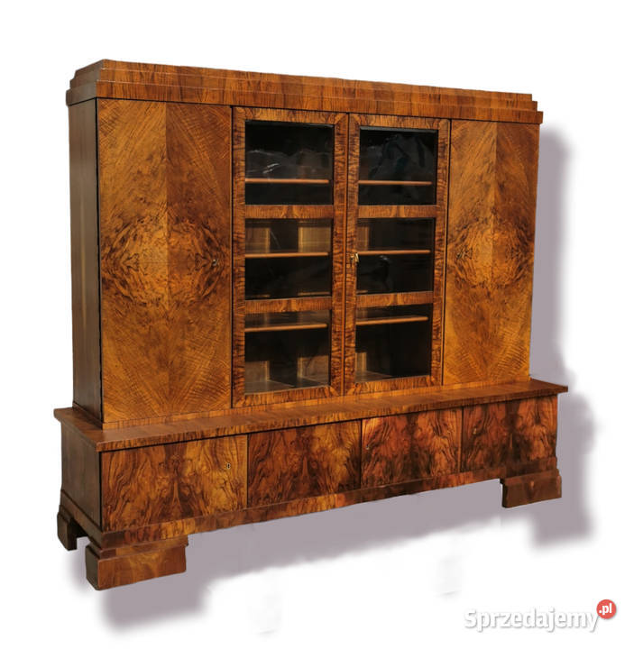 Komplet gabinetowy Art Deco 1930r Biurko Meble dolnośląskie Wrocław