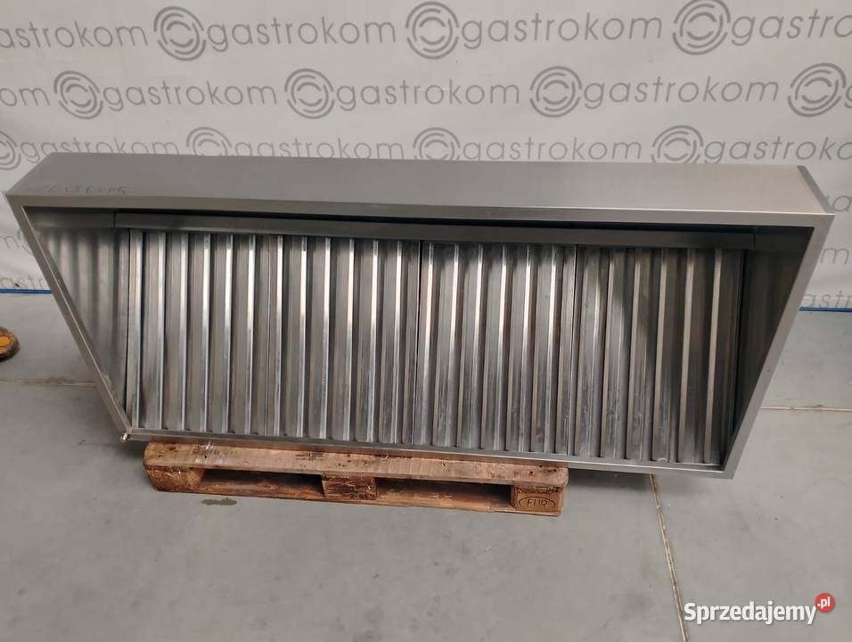 Okap przyścienny trapezowy z łapaczami 170x80x45 Wrocław