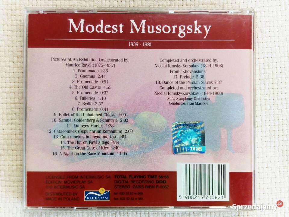 Musorgsky Brahms Bizet kolekcia płyt CD