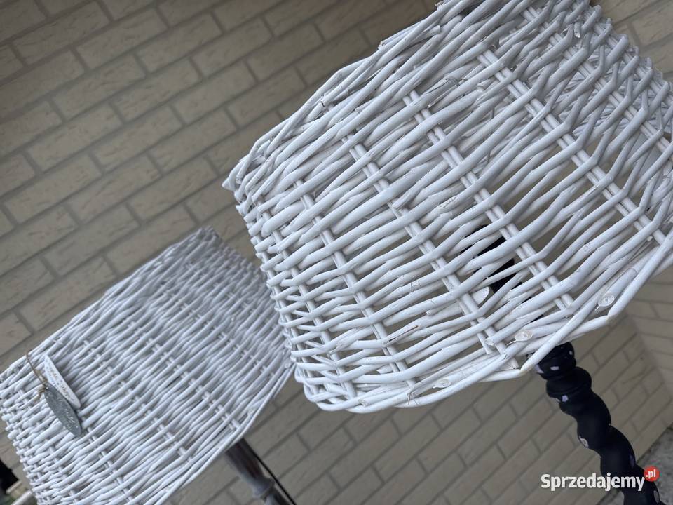 Lampa stojąca drewniana Vintage Boho shabby chic Długopole-Zdrój