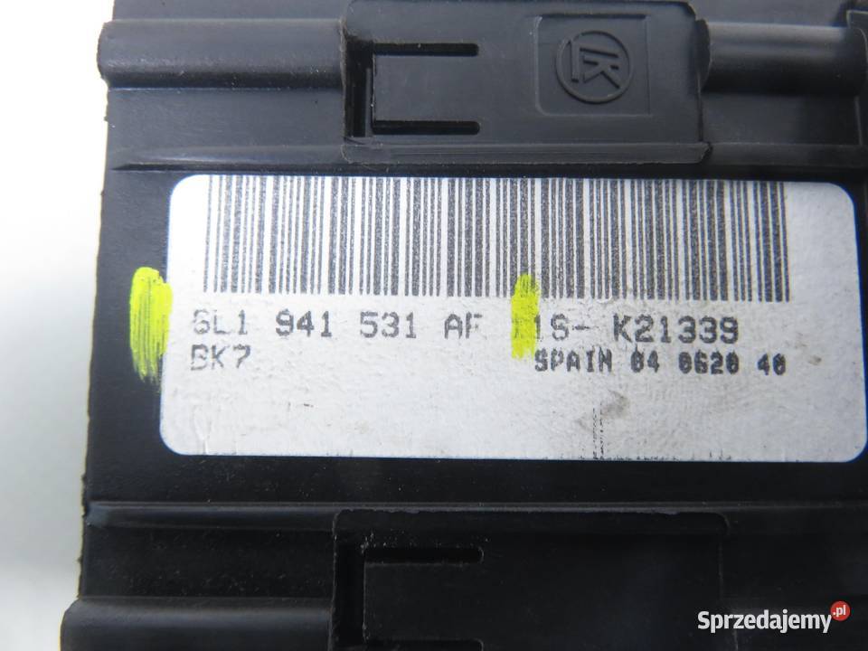 WŁĄCZNIK ŚWIATEŁ SEAT IBIZA III 6L1 6L1941531AF osobowe