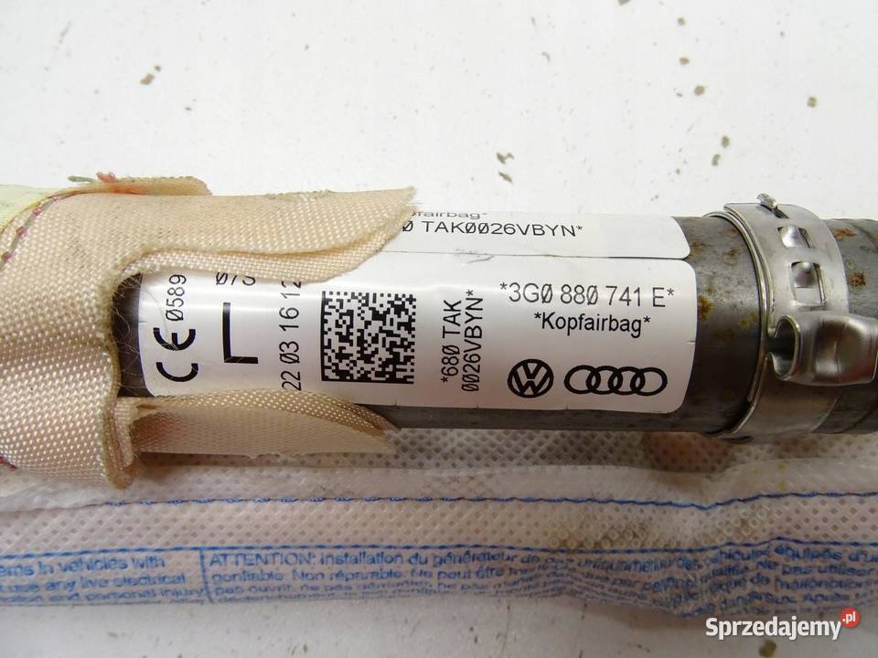 KURTYNA POWIETRZNA AIRBAG LEWA VW PASSAT B8
