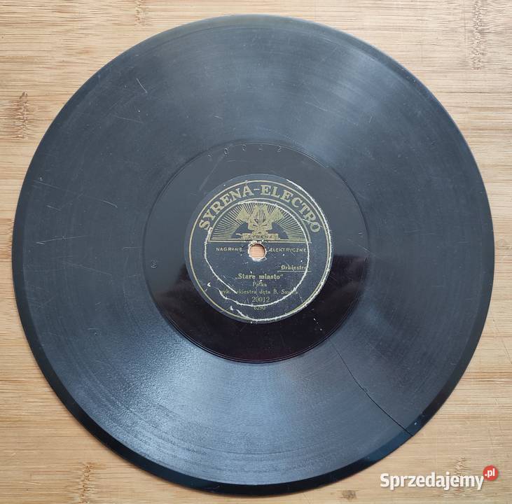 Płyta szelakowa Syrena Electro prof B Szulc