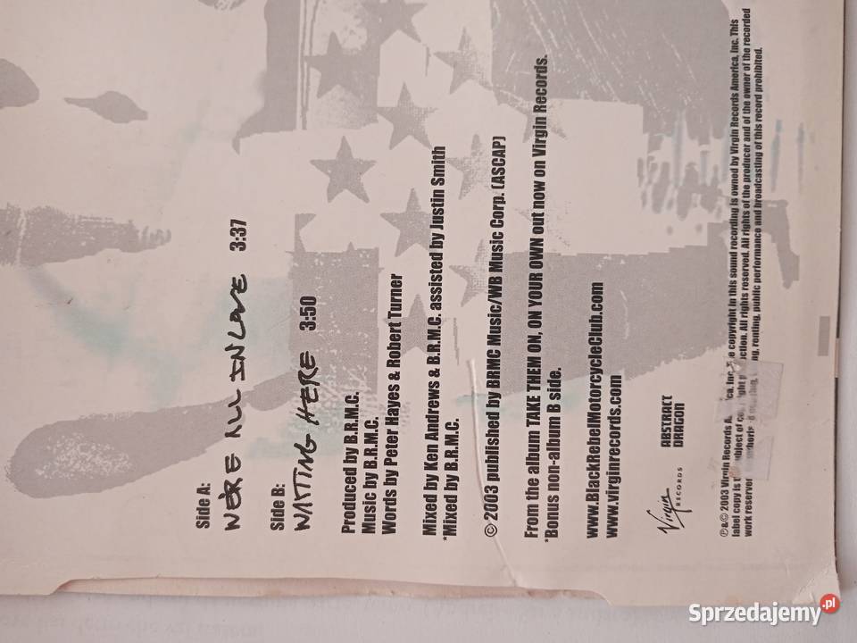 Płyta SPECIAL ORANGE VINYL LIMITED EDITION sprzedam