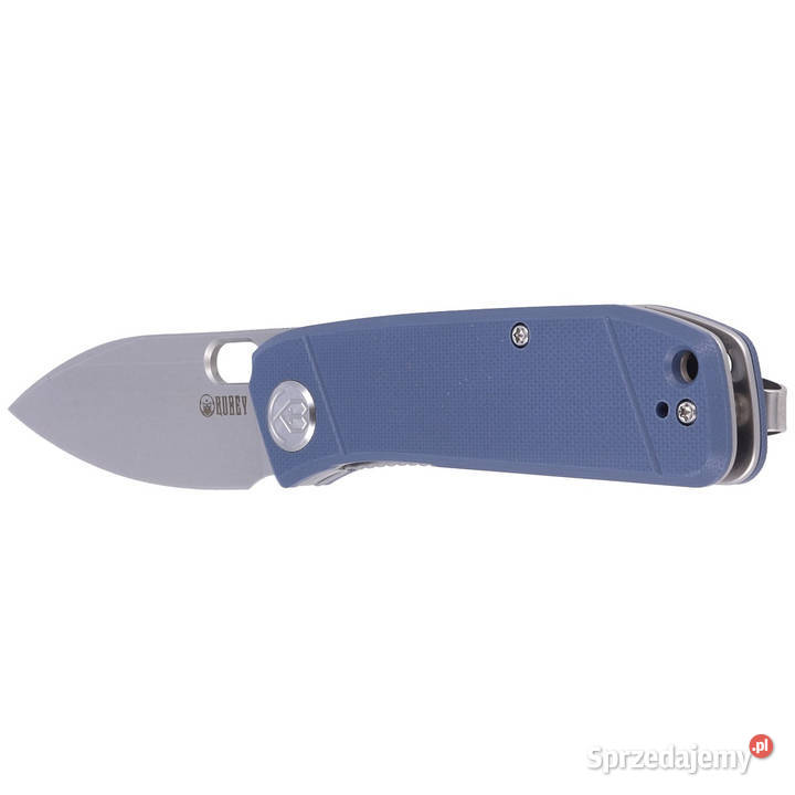Nóż składany Kubey Hyde Denim Blue G10 Sand