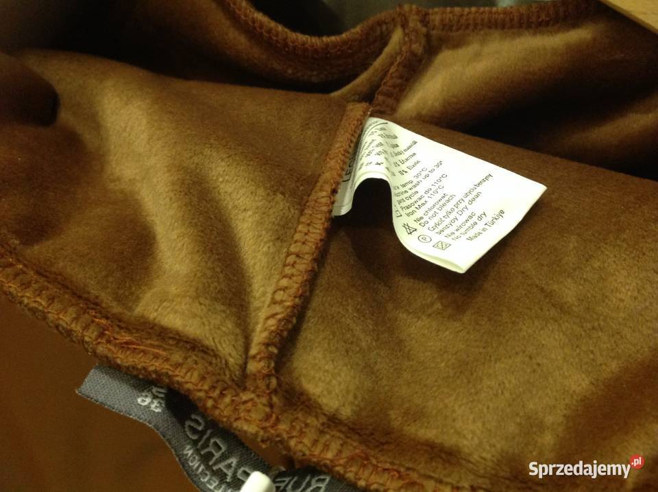 Legginsy skórzane damskie Camelowe S Nowe lubuskie Nowa Sól