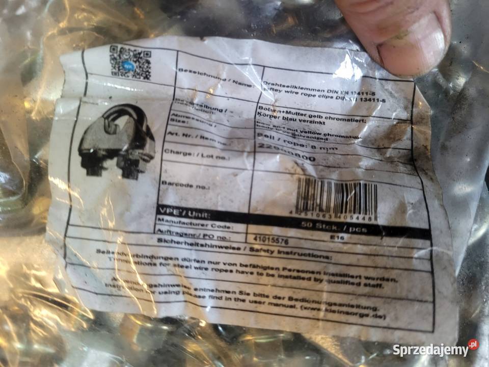 Zacisk Linowy 10mm wzmocniony EN 134115 Jeżowe