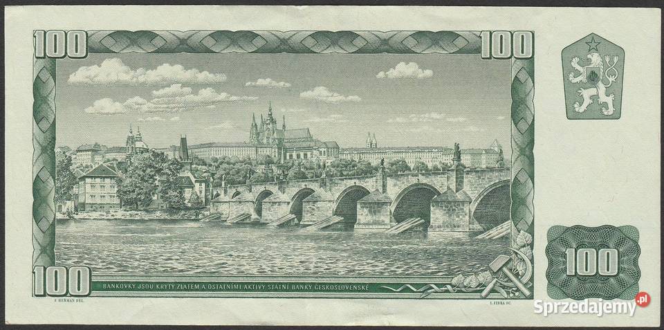 CZECHOSŁOWACJA 100 KORON 1961 G16 łódzkie Łódź
