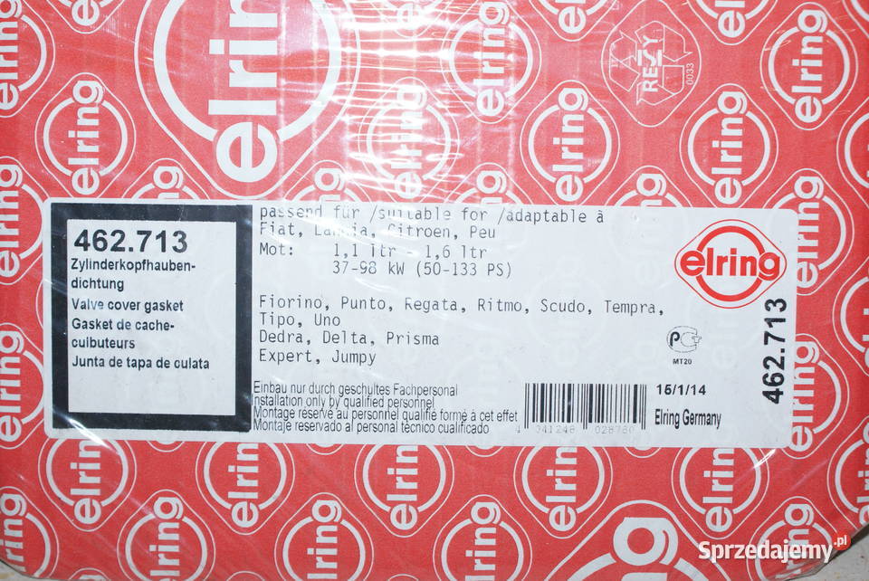 462713 ELRING USZCZELKA POKRYWY ZAWORÓW FIAT osobowe Pozostałe sprzedam