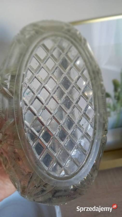 Żardiniera wazon pucharek szkło prl ząbkowice