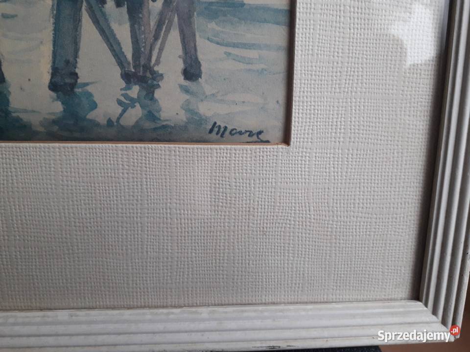 Pejzaż akwarela Koło