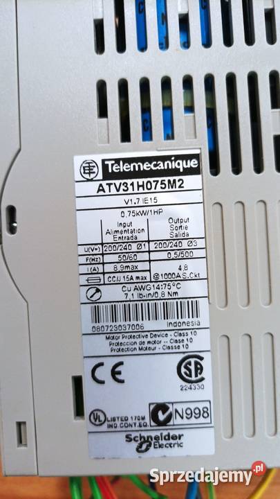 Telemecanique ATV31H075M2 dolnośląskie Jelenia Góra