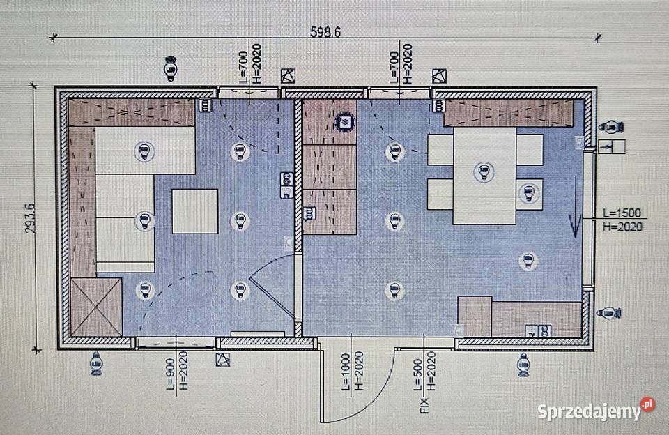 Kontener biurowy z wyposazeniem Kunert Częstochowa