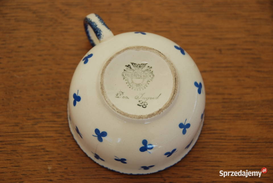 Antyczna secesyjna filiżanka ok 1900 r Villeroy