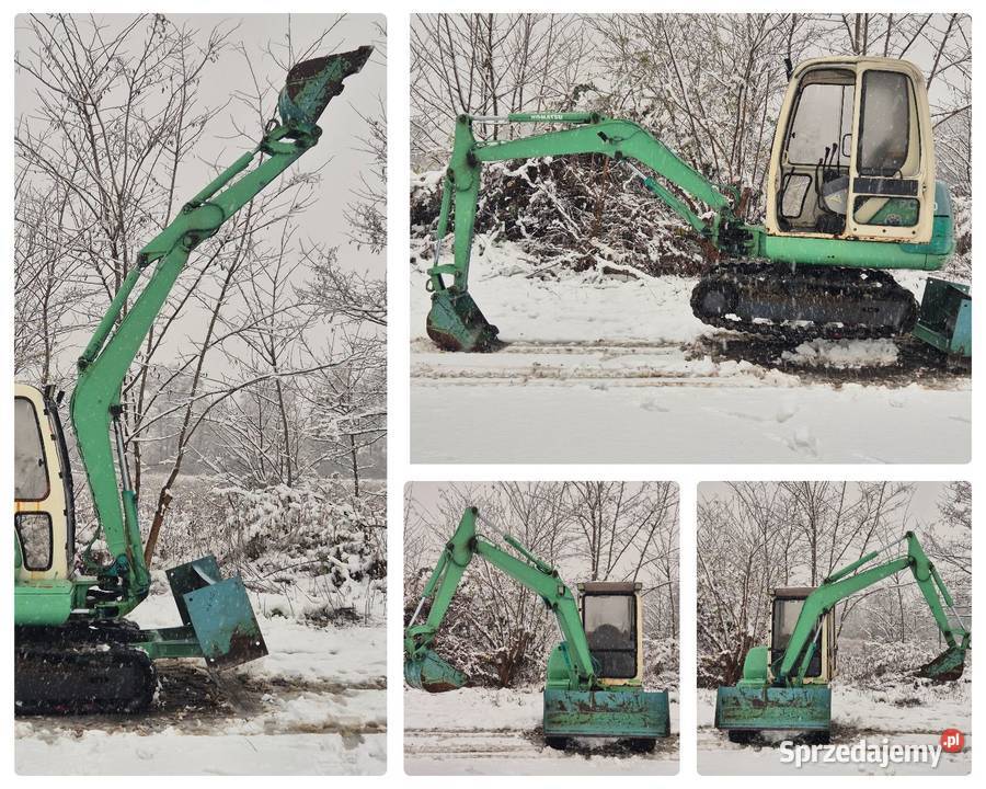 Koparka KOMATSU PC30 Kabina Małuszyn