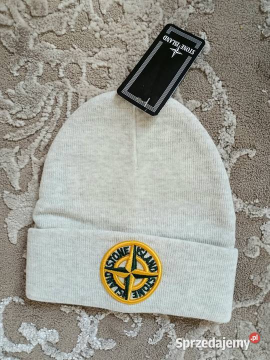 Czapka zimowa Stone Island kolor jasnoszary UNI Białystok