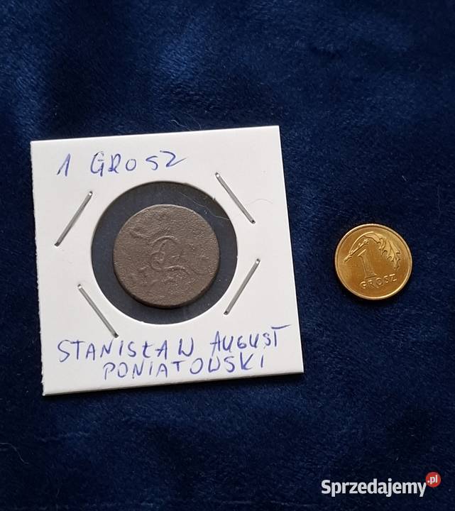 1 grosz Stanisław August Poniatowski słabszy pomorskie Wejherowo