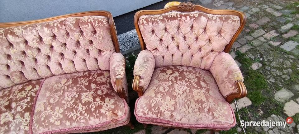 Zestaw wypoczynkowy sofa i 2 fotele w stylu Lubań sprzedam