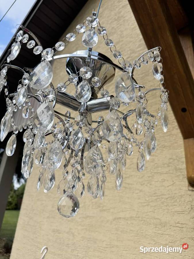 Żyrandol kryształowy lampa wisząca sufitowa Garwolin sprzedam