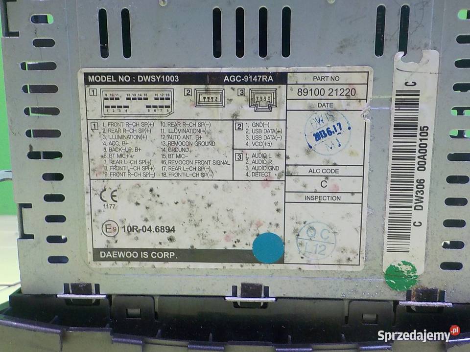 SSANGYONG RODIUS II TURISMO 20 B 13r radio CD mazowieckie