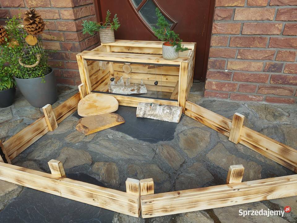 Terrarium z wybiegiem żółw grecki jeż pigmejski Opole