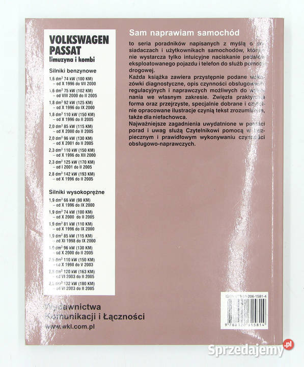 Volkswagen Passat 19962005 Sam Naprawiam Etzold