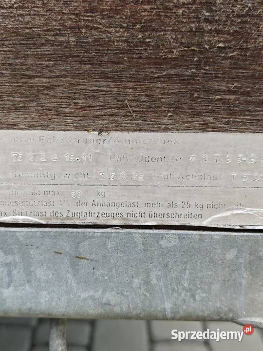 Przyczepka samochodowa 750 śląskie