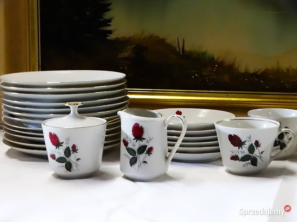 Zestaw porcelany Mitterteich Bavaria elegancki Biłgoraj