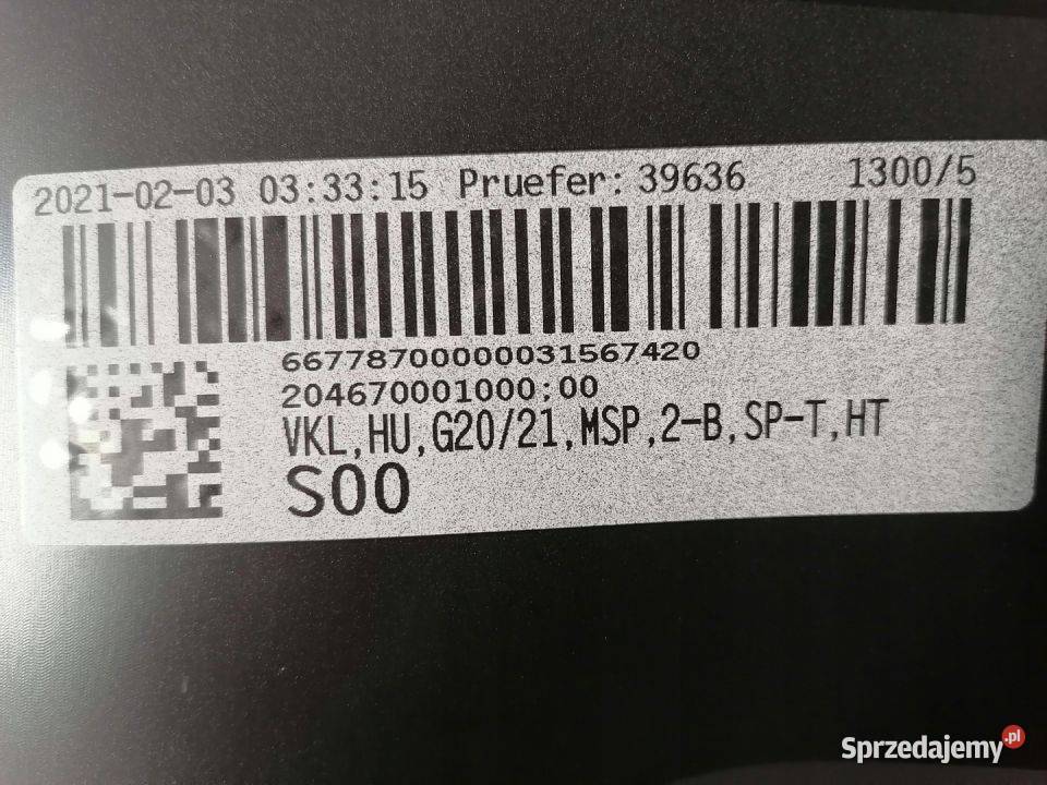 BMW G20 G21 MPAKIET SPOILER DYFUZOR ZDERZAK TYŁ Pleszew