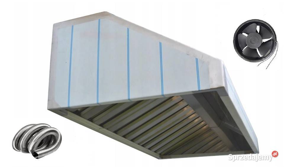 Okap Gastronomiczny 250x70x40 Filtry Mocny Czeladź