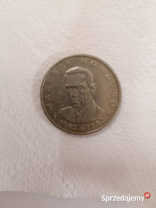 Moneta 20 Marceli Nowotko bez znaku mennicy z Antyki, Sztuka, Kolekcje Wadowice sprzedam